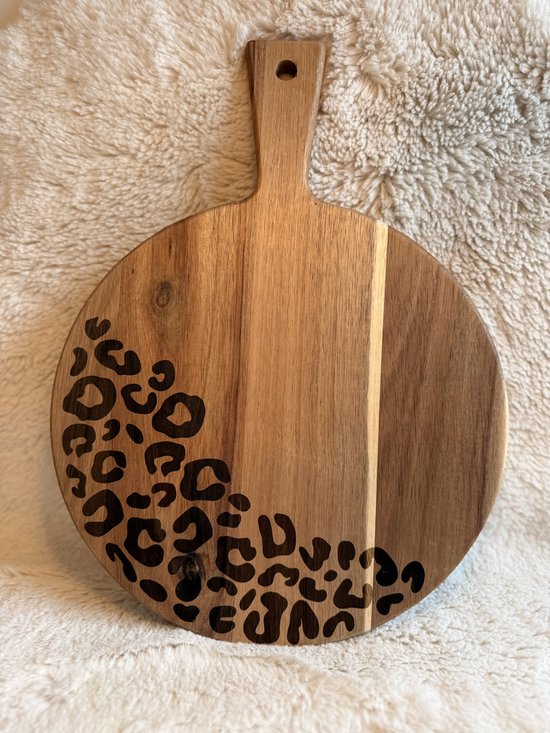 Acaciahouten Borrelplank met Panterprint (kopie)