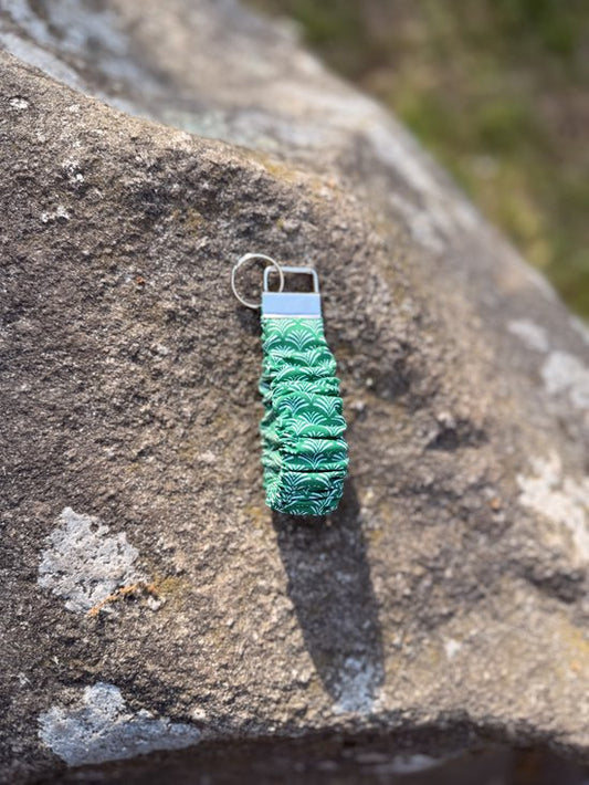 Sleutelhanger scrunchi Groen design