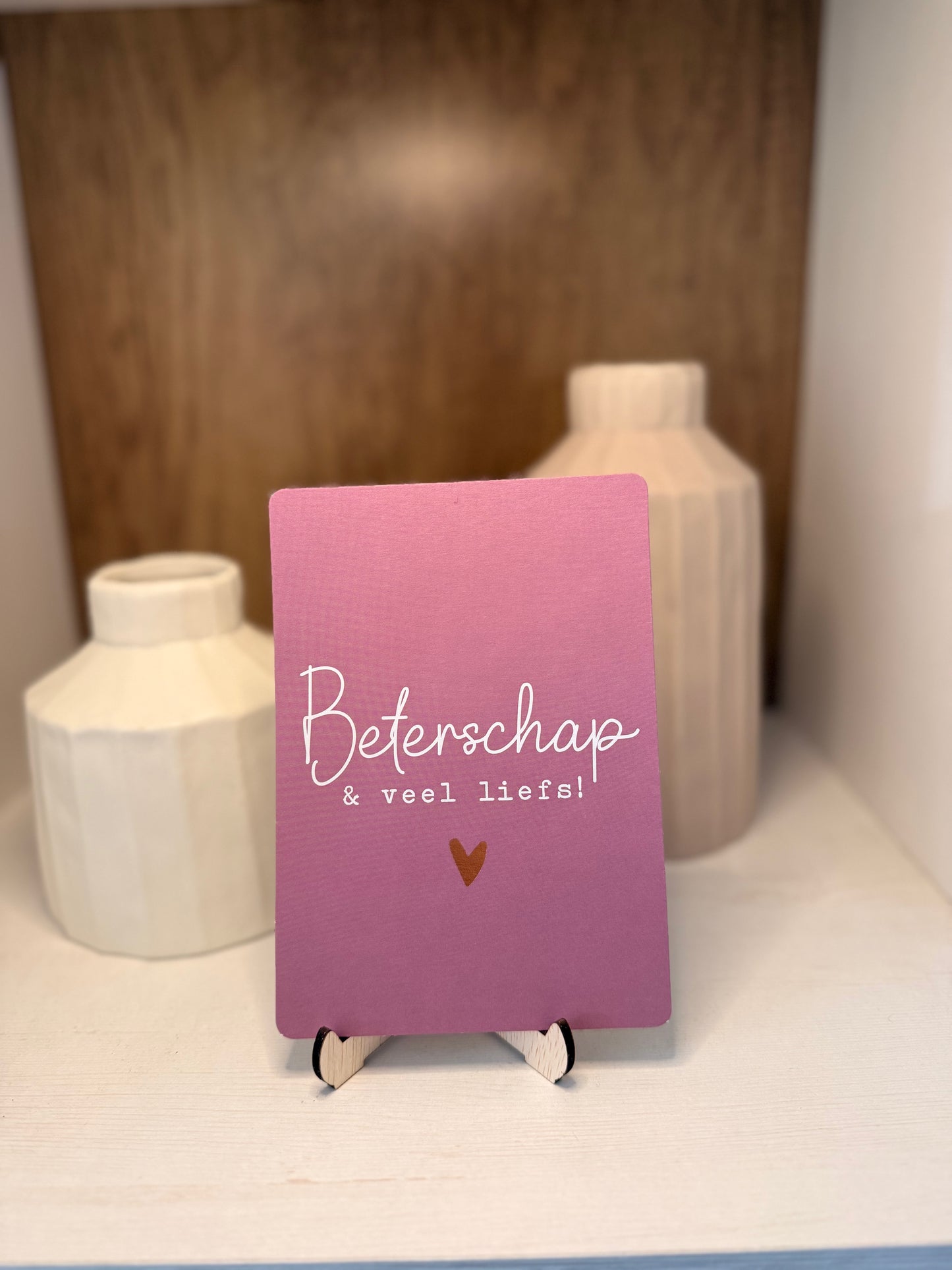 Kaartje "Beterschap"