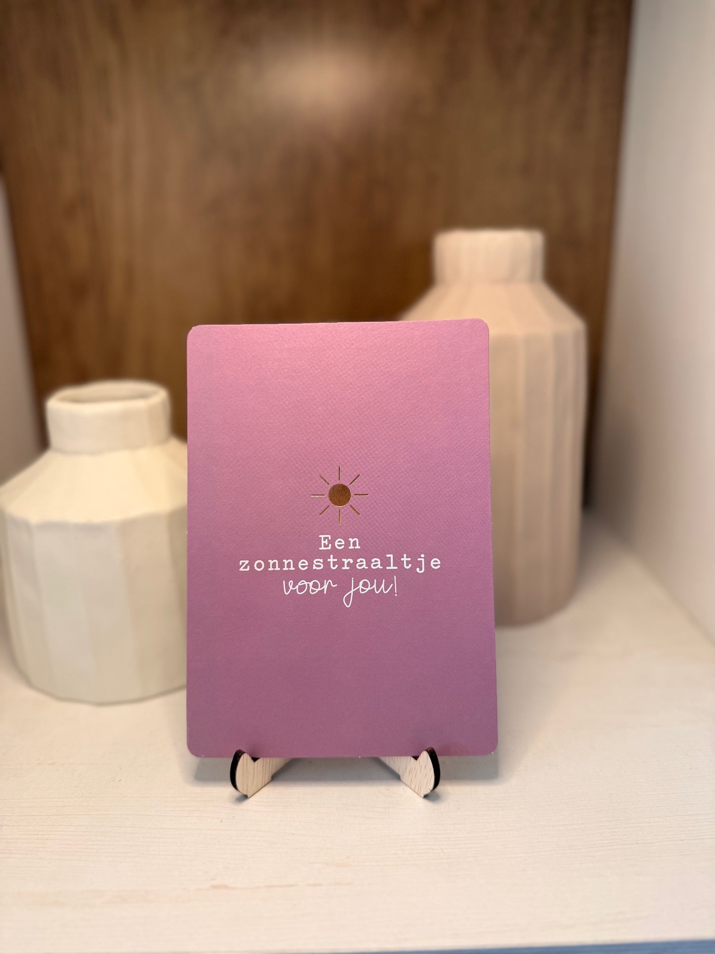Kaartje "Een zonnestraaltje voor jou"