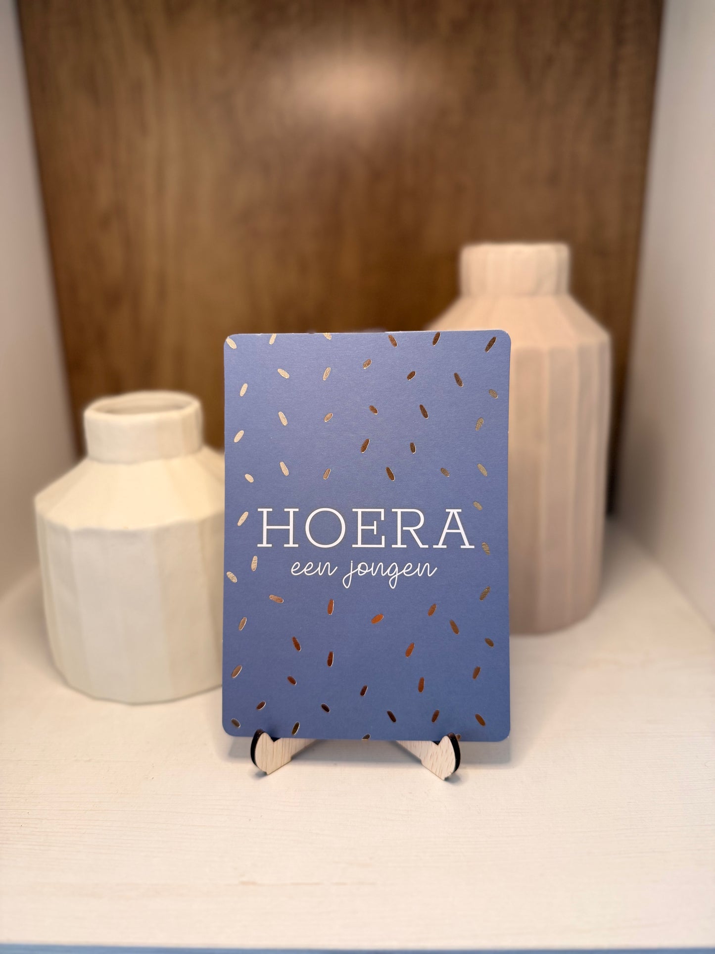 Kaartje "Hoer een jongen"