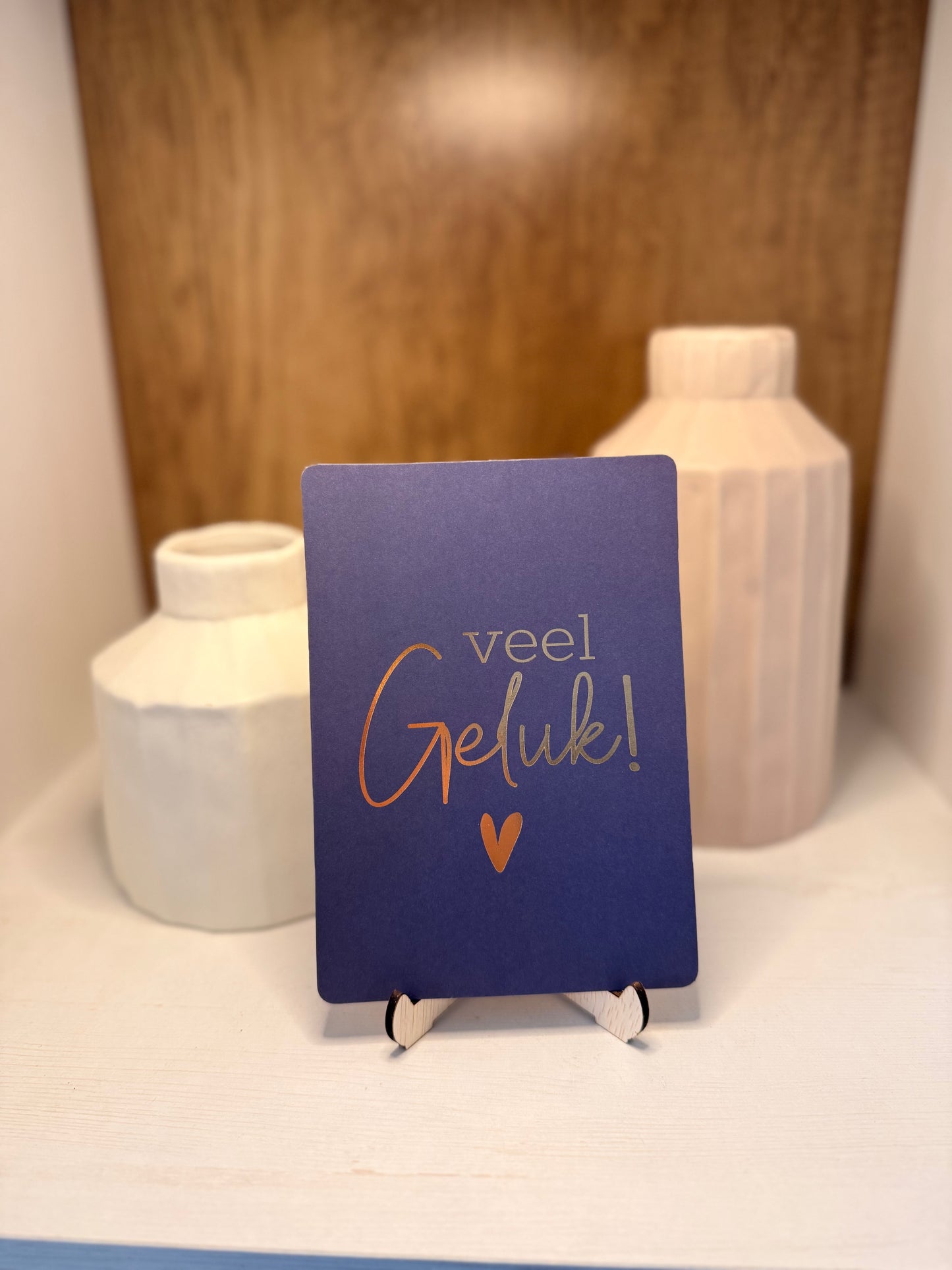 Kaartje "Veel geluk"