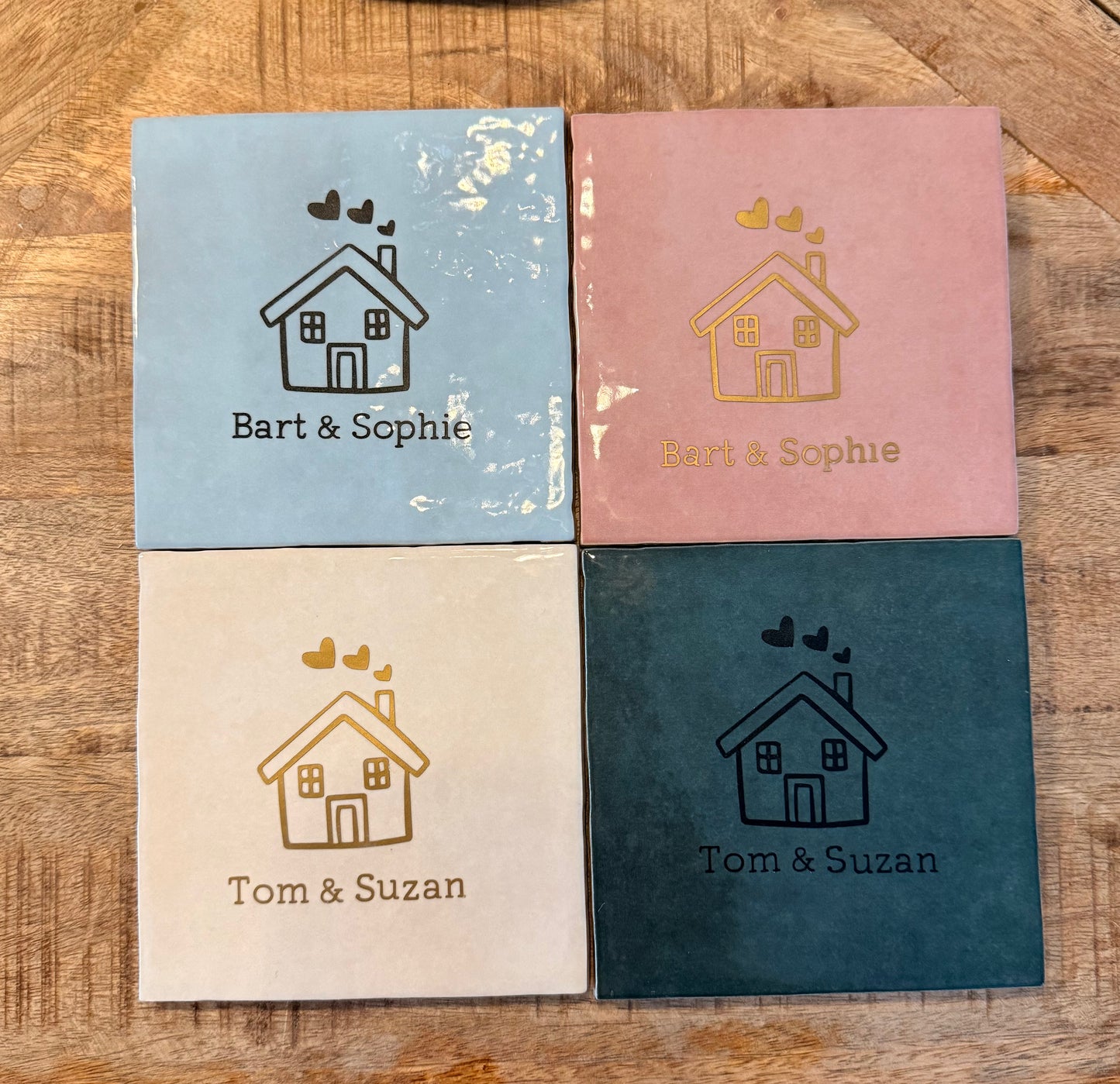 Tegeltje met huisje (Nr 1.)