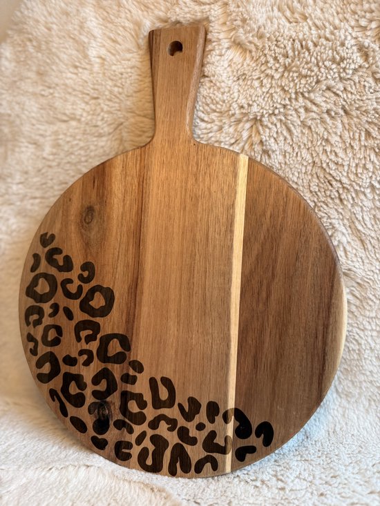 Acaciahouten Borrelplank met Panterprint (kopie)