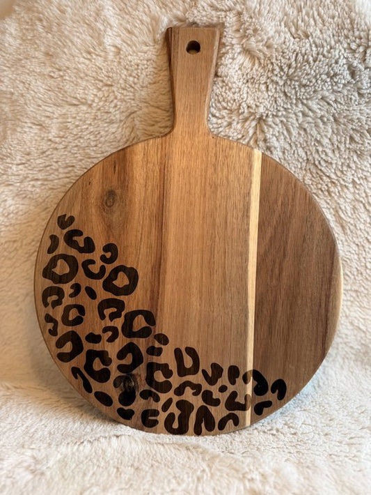 Acaciahouten Borrelplank met Panterprint (kopie)