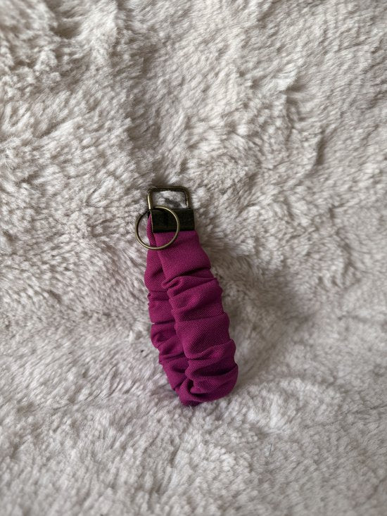 Sleutelhanger scrunchi Roze