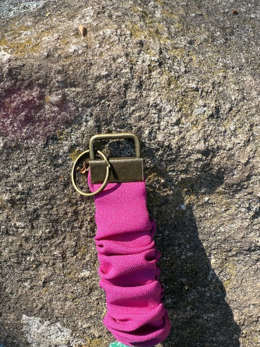 Sleutelhanger scrunchi Roze