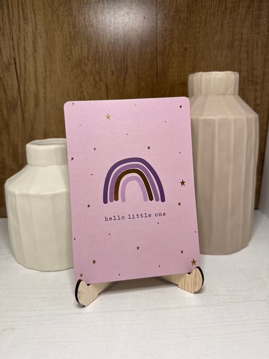 Kaartje "Hello little one"