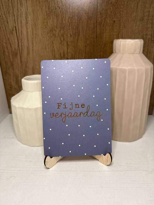 Kaartje " Fijne verjaardag"