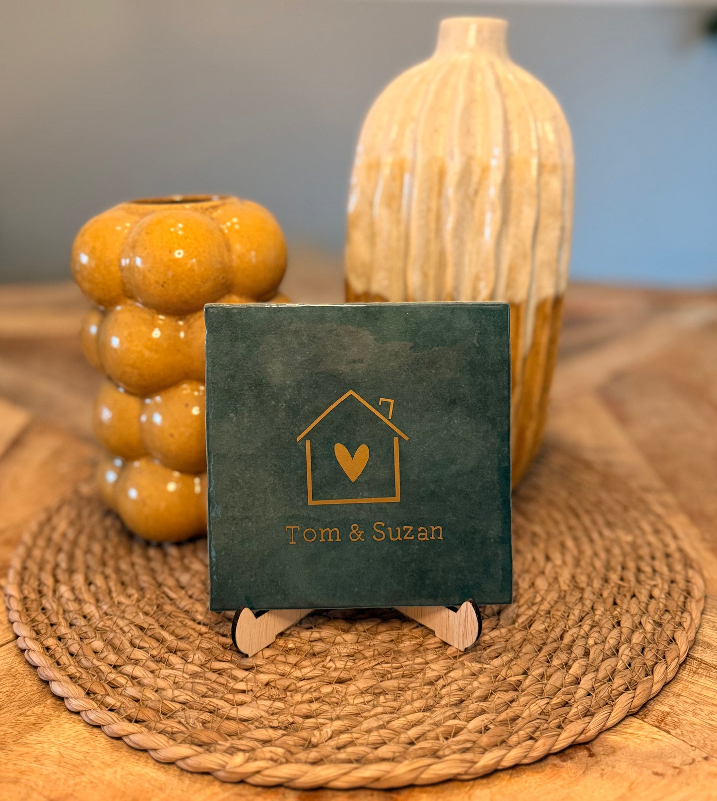 Tegeltje met huisje (Nr 2.)