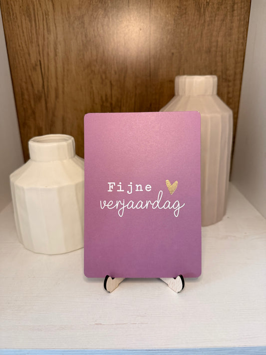 Kaartje "Fijne verjaardag "