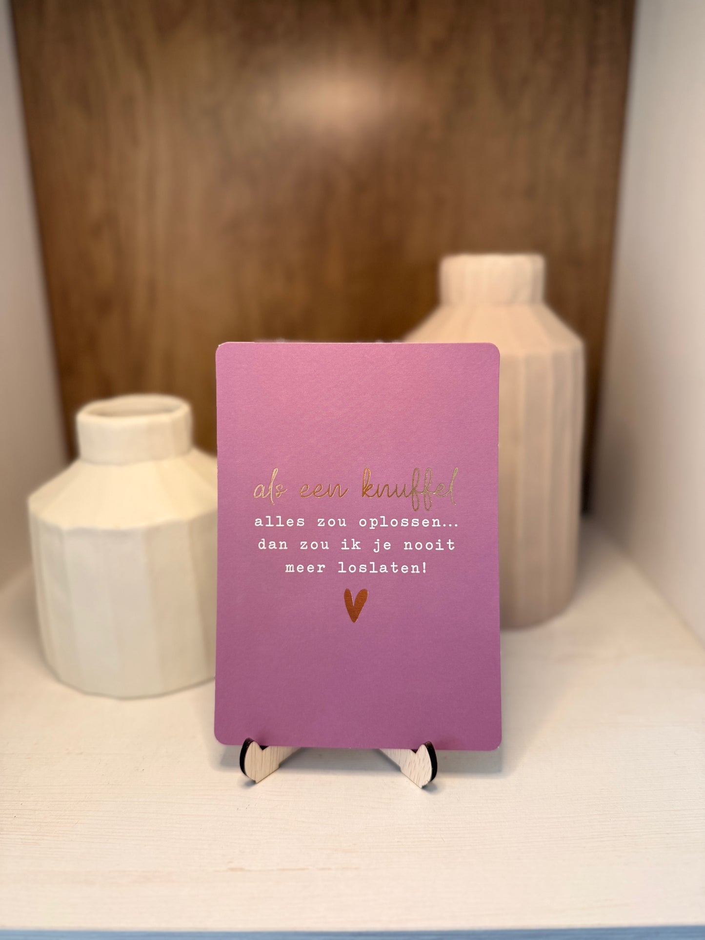 Kaartje "Als een knuffel alles zou oplossen"