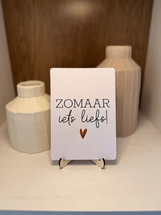 Kaartje "Zomaar iets liefs"